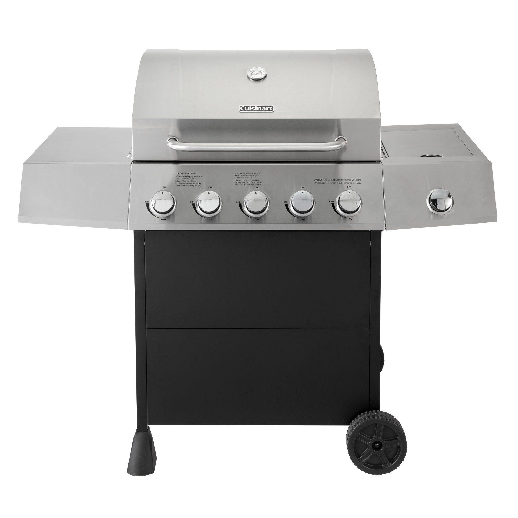 Parrilla a gas de 5 quemadores con quemador lateral CGG-8500-0