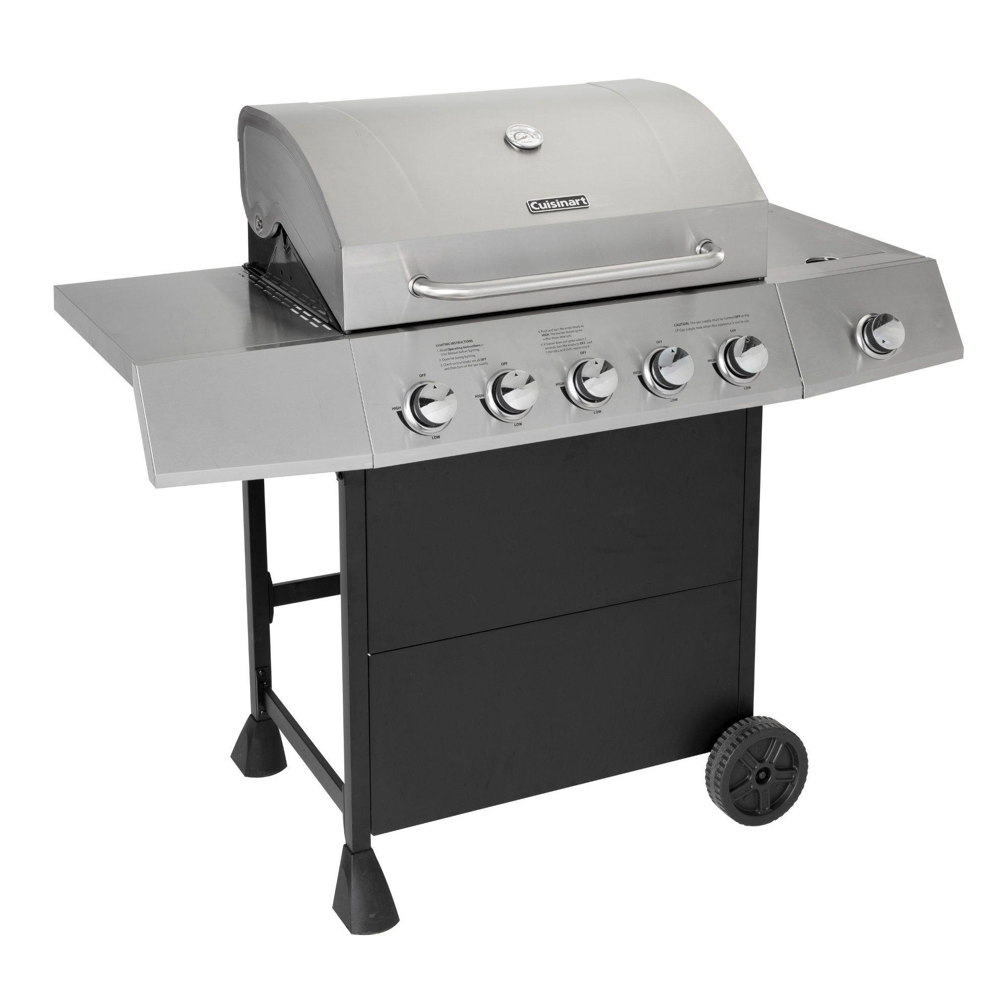 Parrilla a gas de 5 quemadores con quemador lateral CGG-8500-1