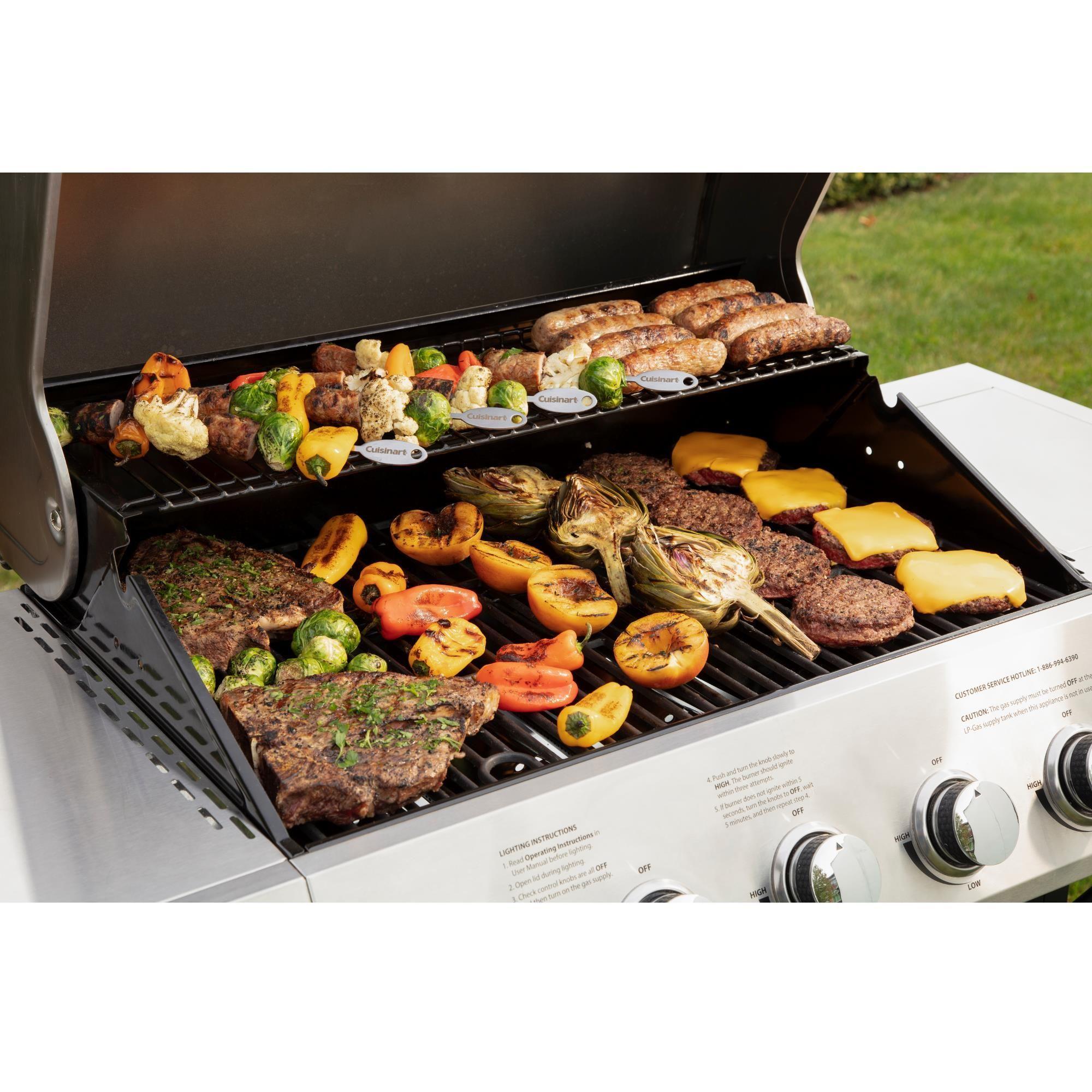 Parrilla a gas de 5 quemadores con quemador lateral CGG-8500-5