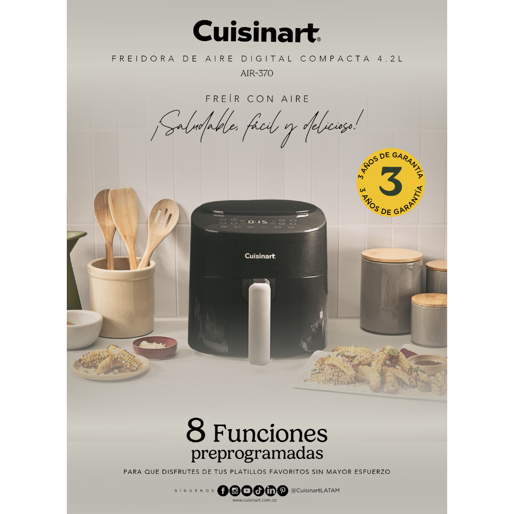 Freidora De Aire Digital Compacta AIR370CL 4,2 litros-5