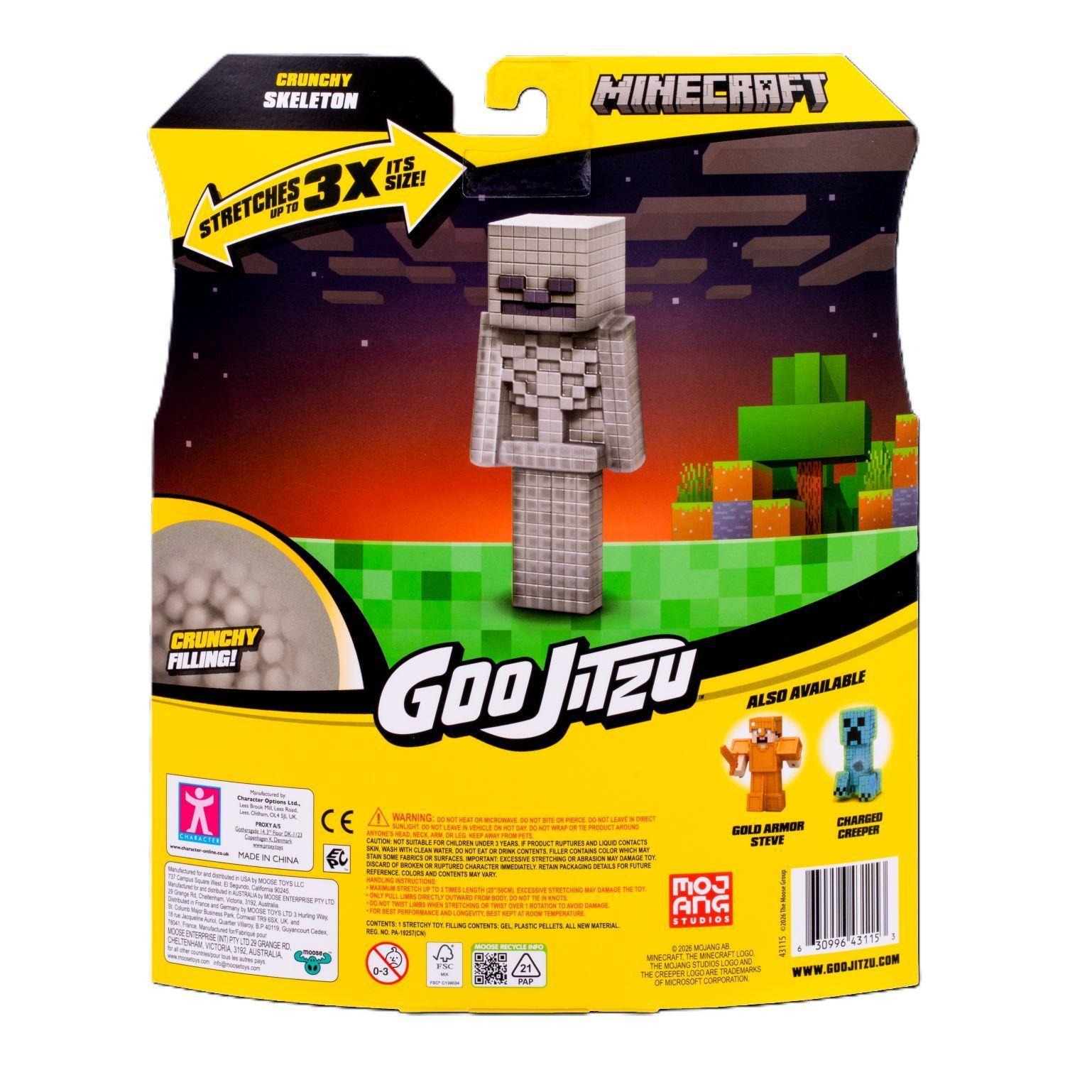 Goo Jit Zu Minecraft Crunchy Skeleton Figura El stica-2
