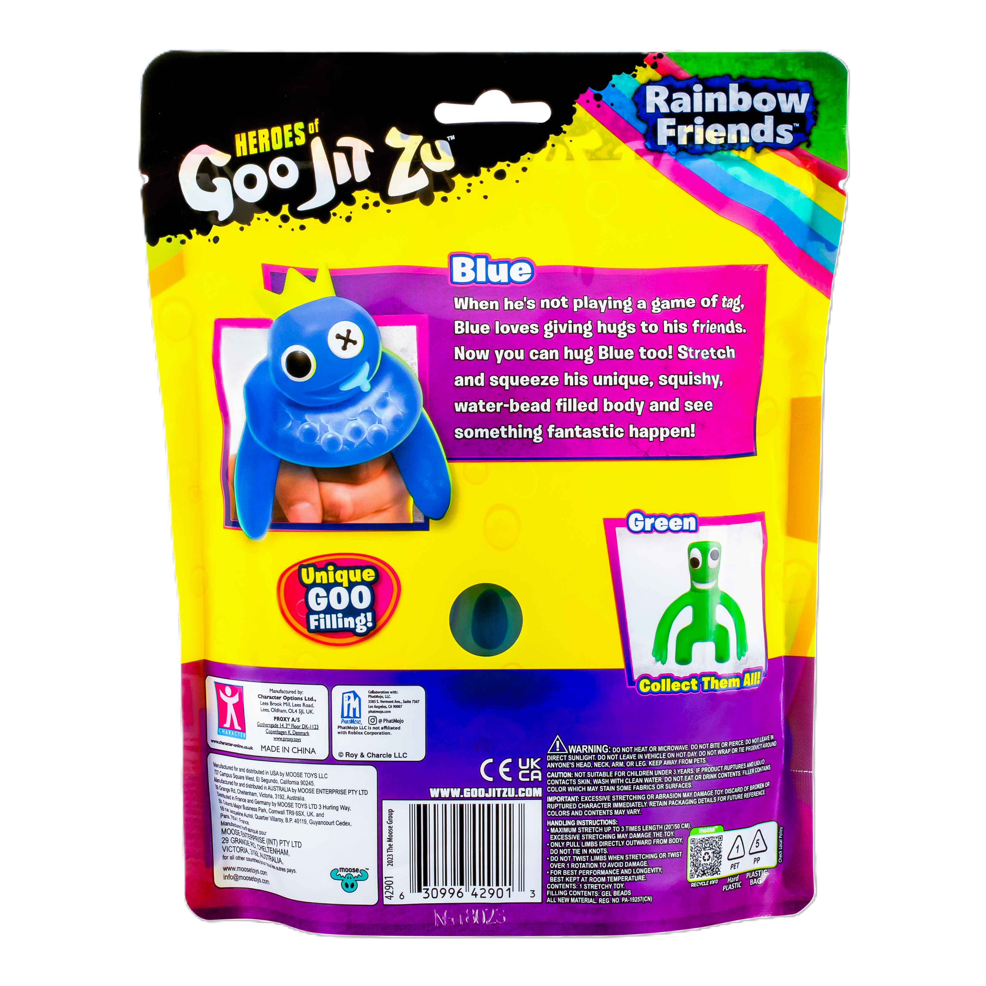 Rainbow Friends Goo Jit Zu Squishy Blue-2