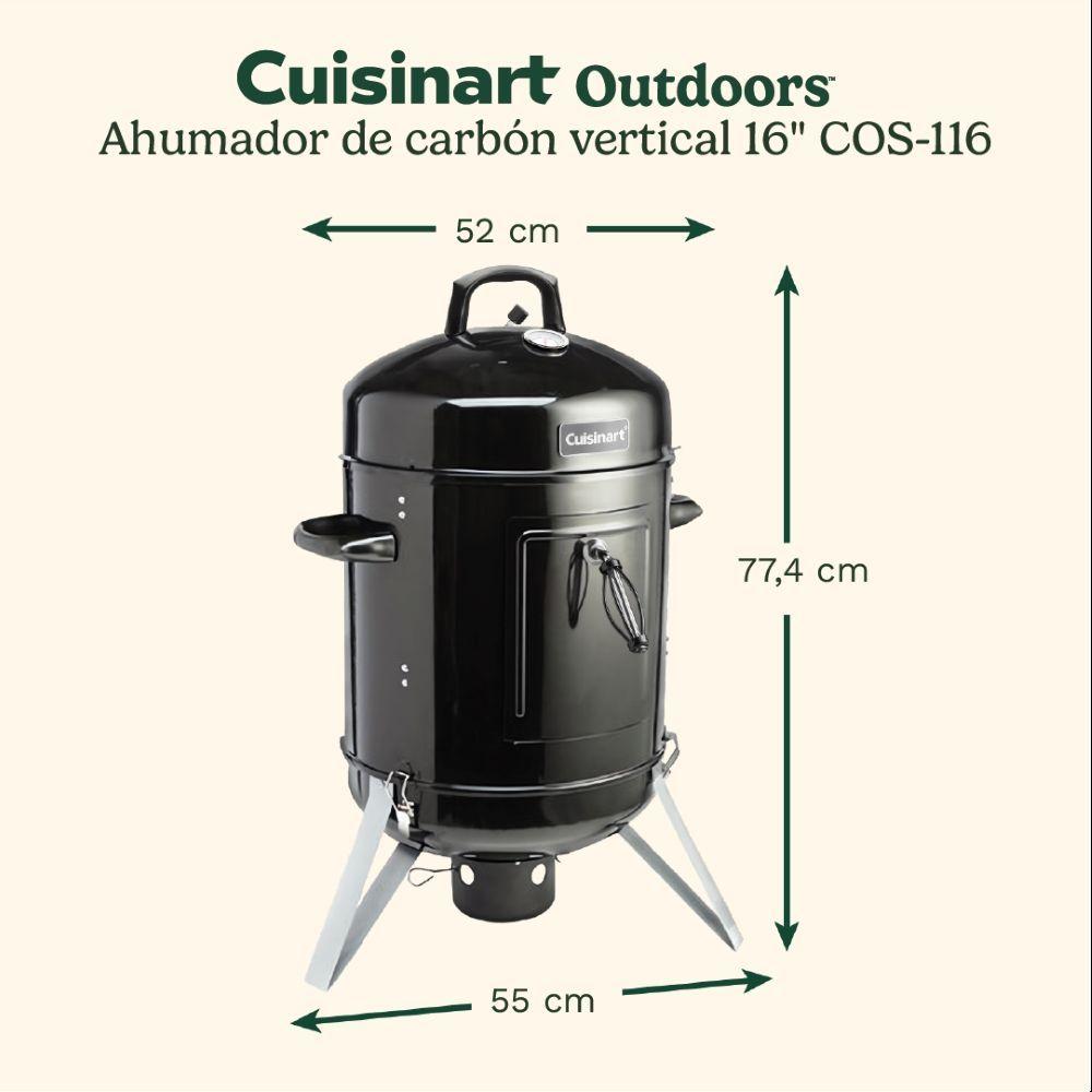 Ahumador de carbón vertical 16" COS-116-3