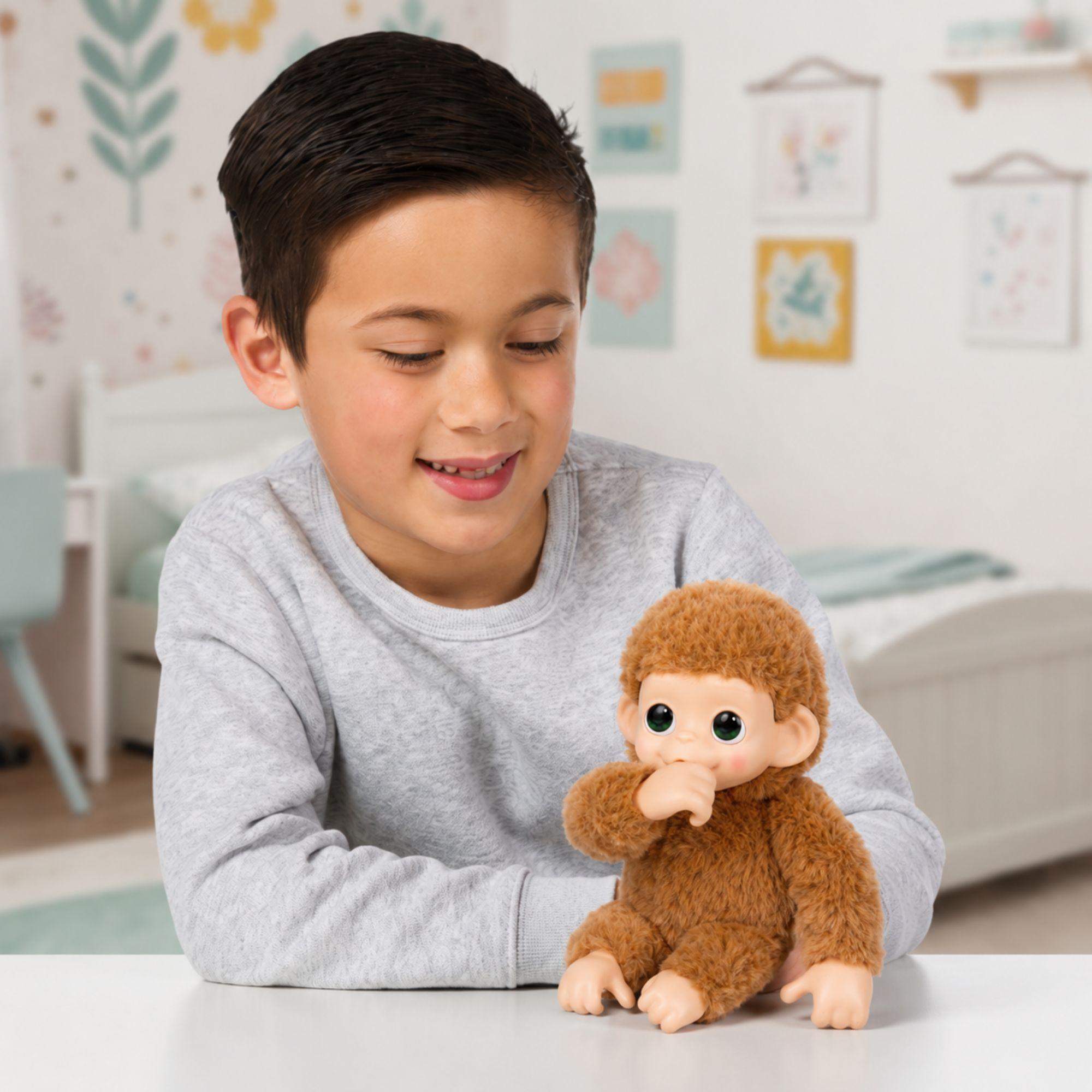 Little Live Pets My Baby Monkey Pepi Peach-3