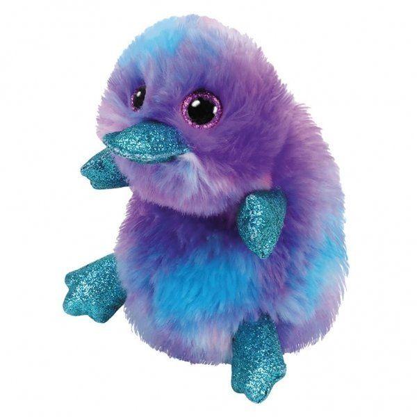 TY BEANIE BOOS ZAPPY ORNITORRINCO PÚRPURA MEDIANO-0