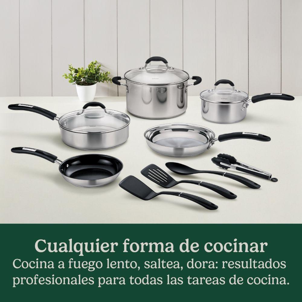 Bateria de Cocina de Acero Inoxidable 12 piezas de Cuisinart-3