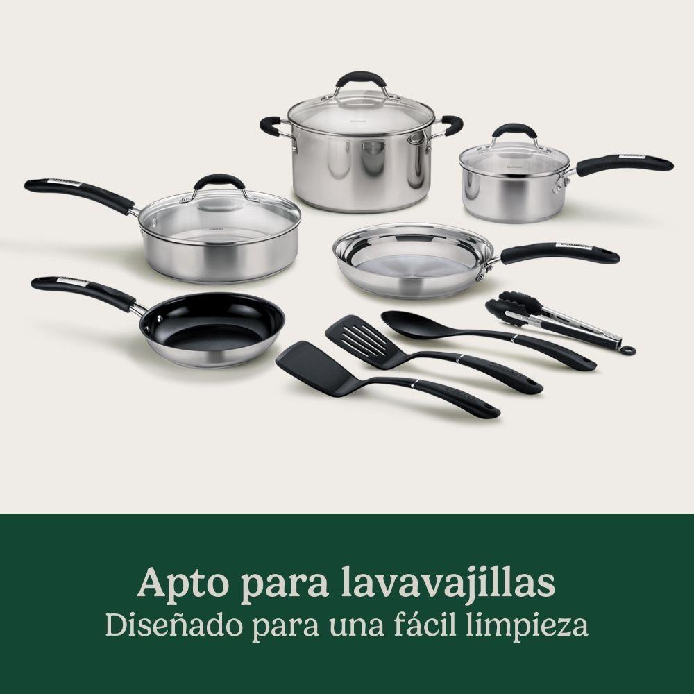 Bateria de Cocina de Acero Inoxidable 12 piezas de Cuisinart-6