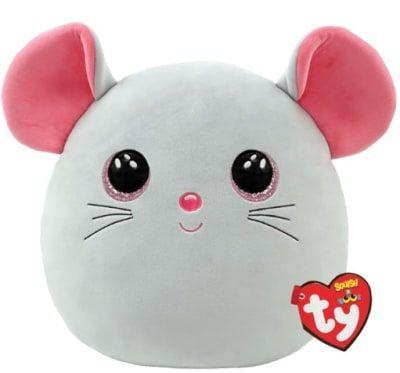 TY SQUISH-A-BOOS  CATNIP RATÓN LARGE-0