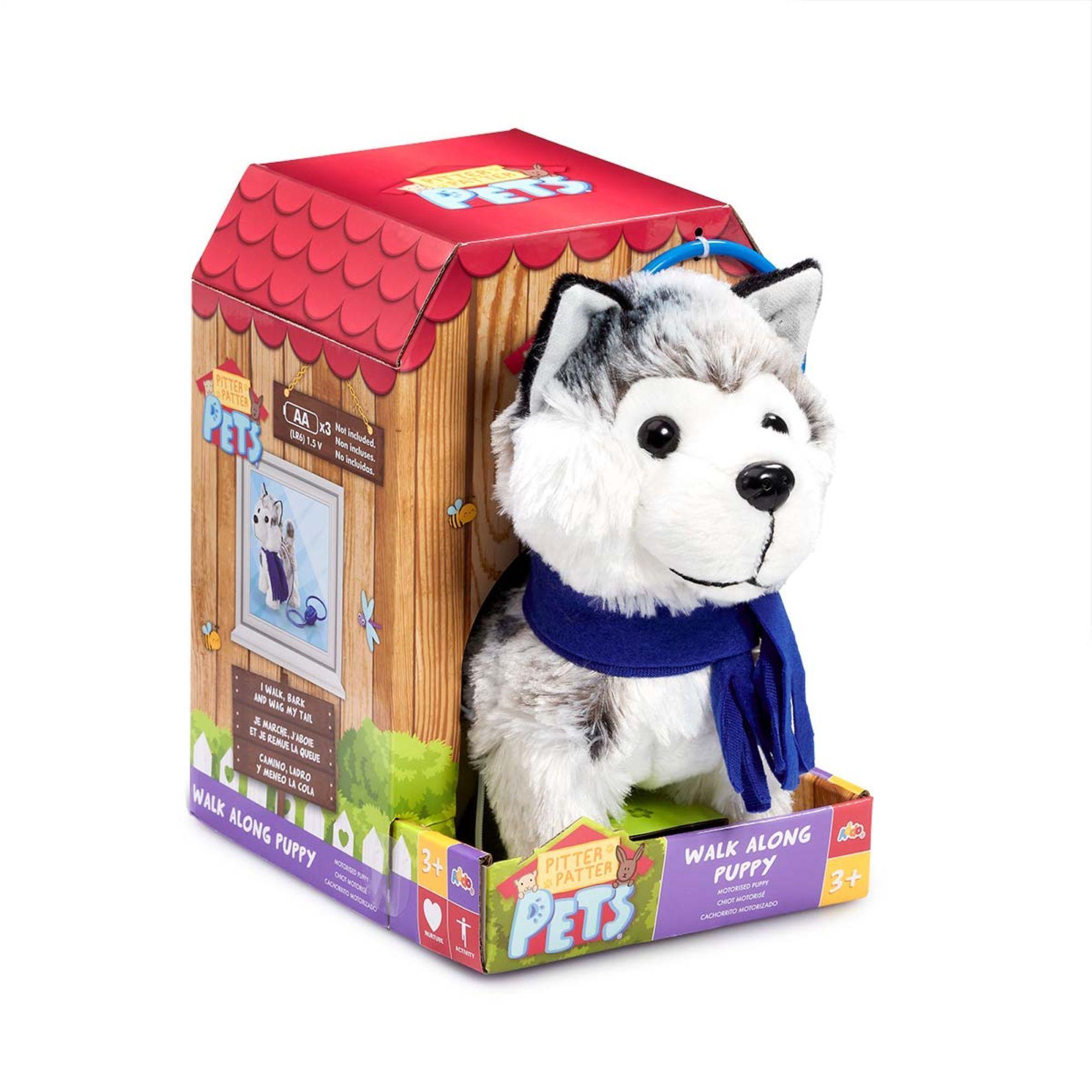 Peluche Pitter Patter Pets Husky Camina Y Ladra-3