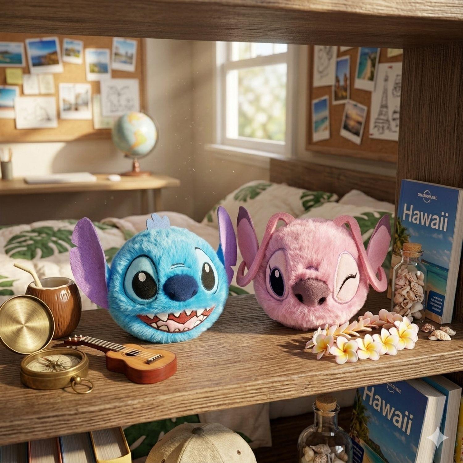 Pack 2 Peluches Disney Bouncers Stitch Y Angel Originales-2