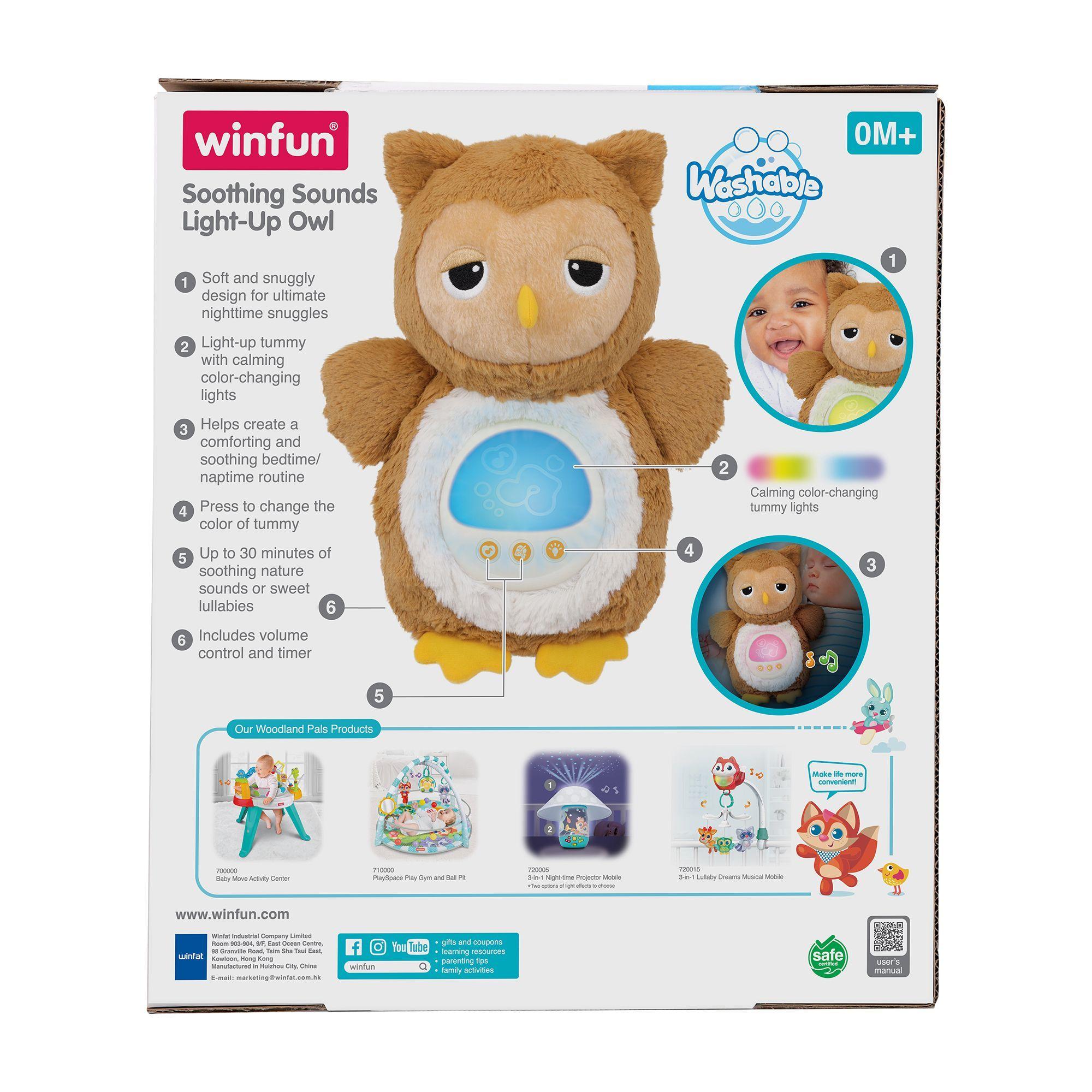 PELUCHE BUHO LUCES Y SONIDOS RELAJANTES-2