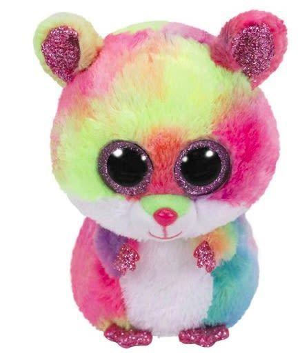 TY BEANIE BOOS RODNEY HAMSTER MULTICOLOR MEDIANO-0