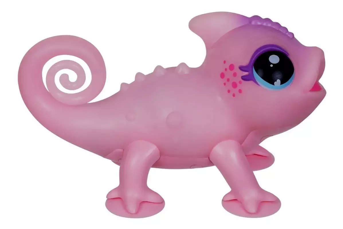Little Live Pets- Camaleon Interactivo Luz Brillante -rosado-1