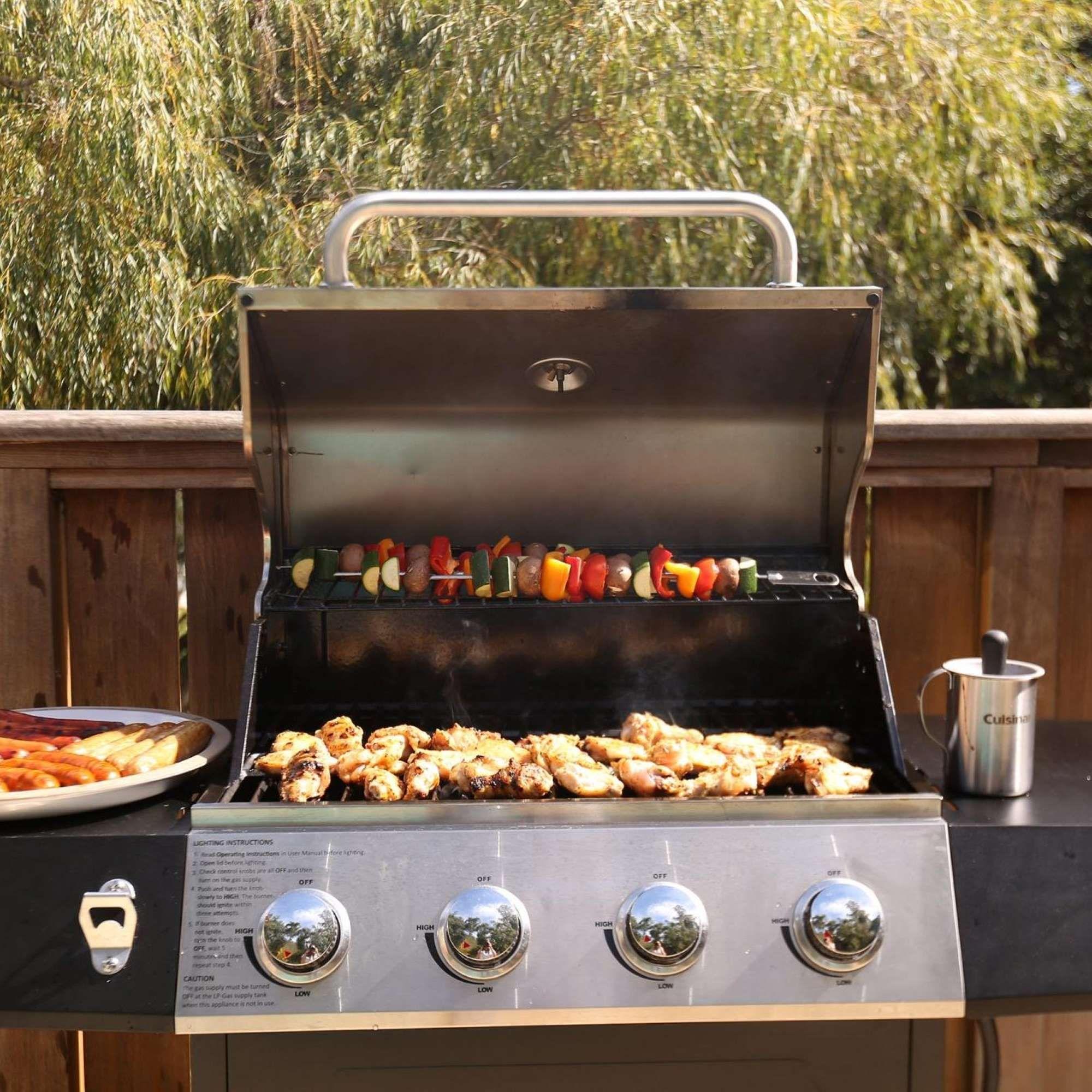 Parrilla a gas de 4 quemadores CGG-7400-3