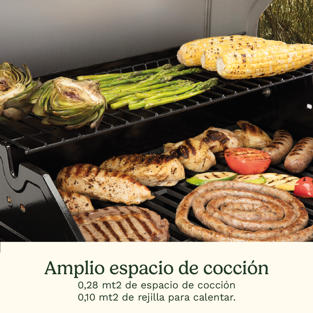 Parrilla a gas de 4 quemadores CGG-7400-6