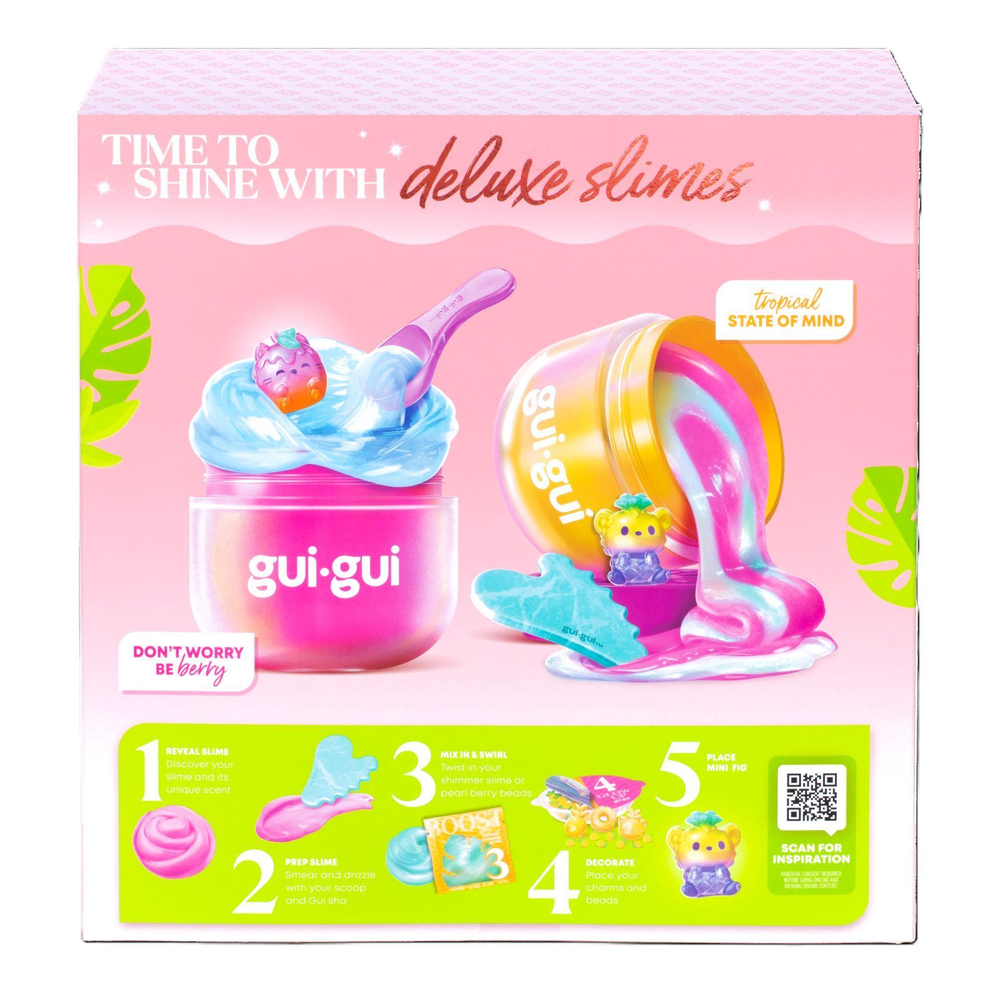 Kit Slime Gui Gui Deluxe Fruity Glow Doble Pack-4
