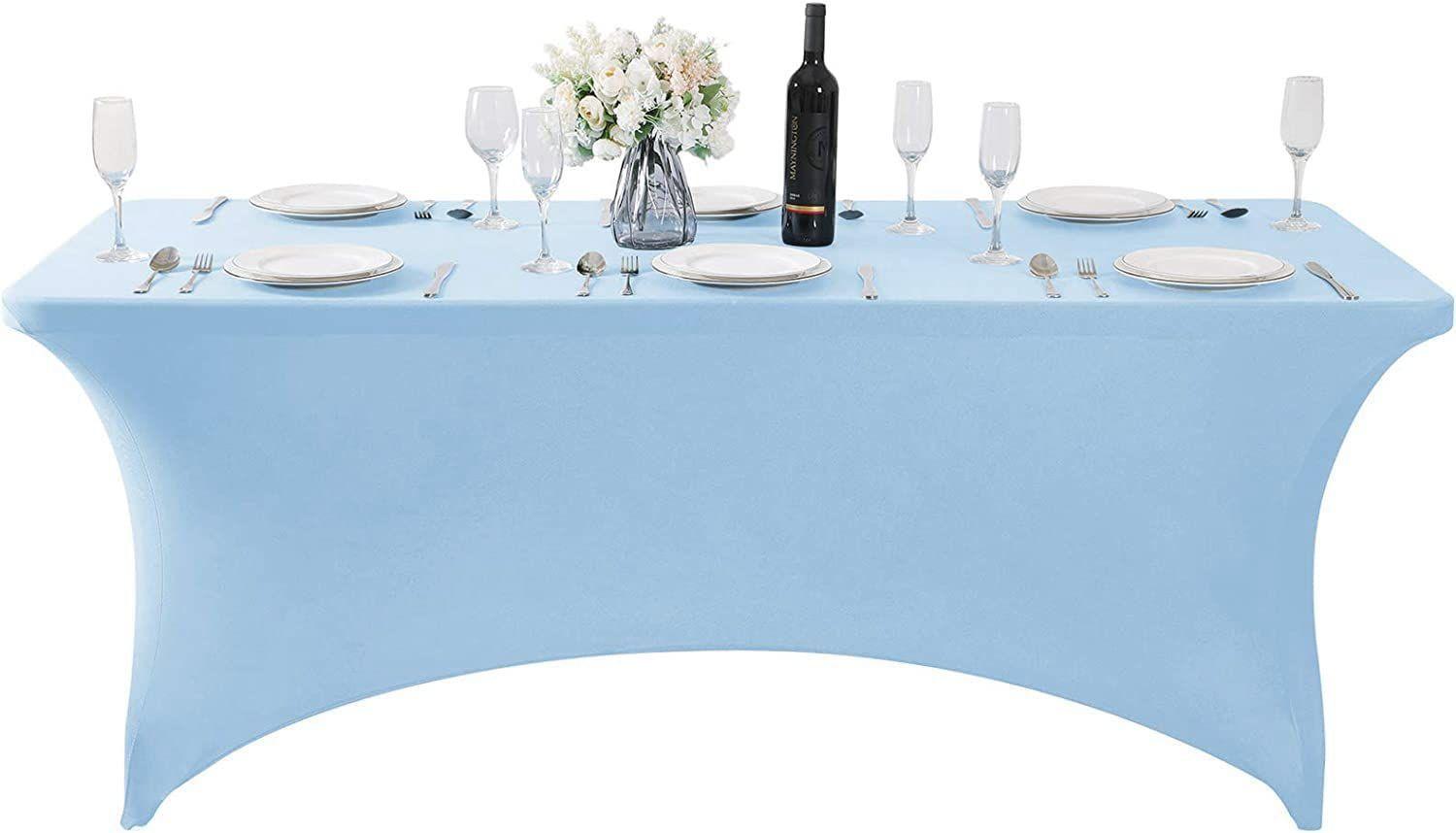 Mantel Funda spandex  para mesa  150 a 210 cm-0