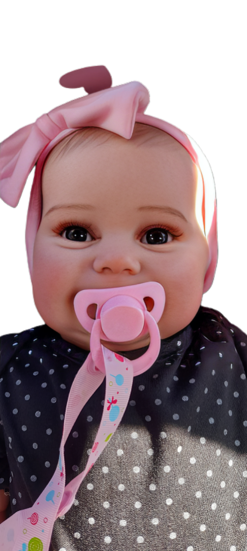 Bebe reborn Muñeca hiper realista 60 cm-2