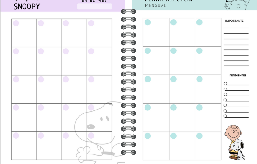 Agenda Planificacion Snoopy-2