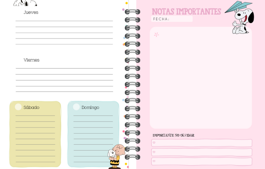 Agenda Planificacion Snoopy-4