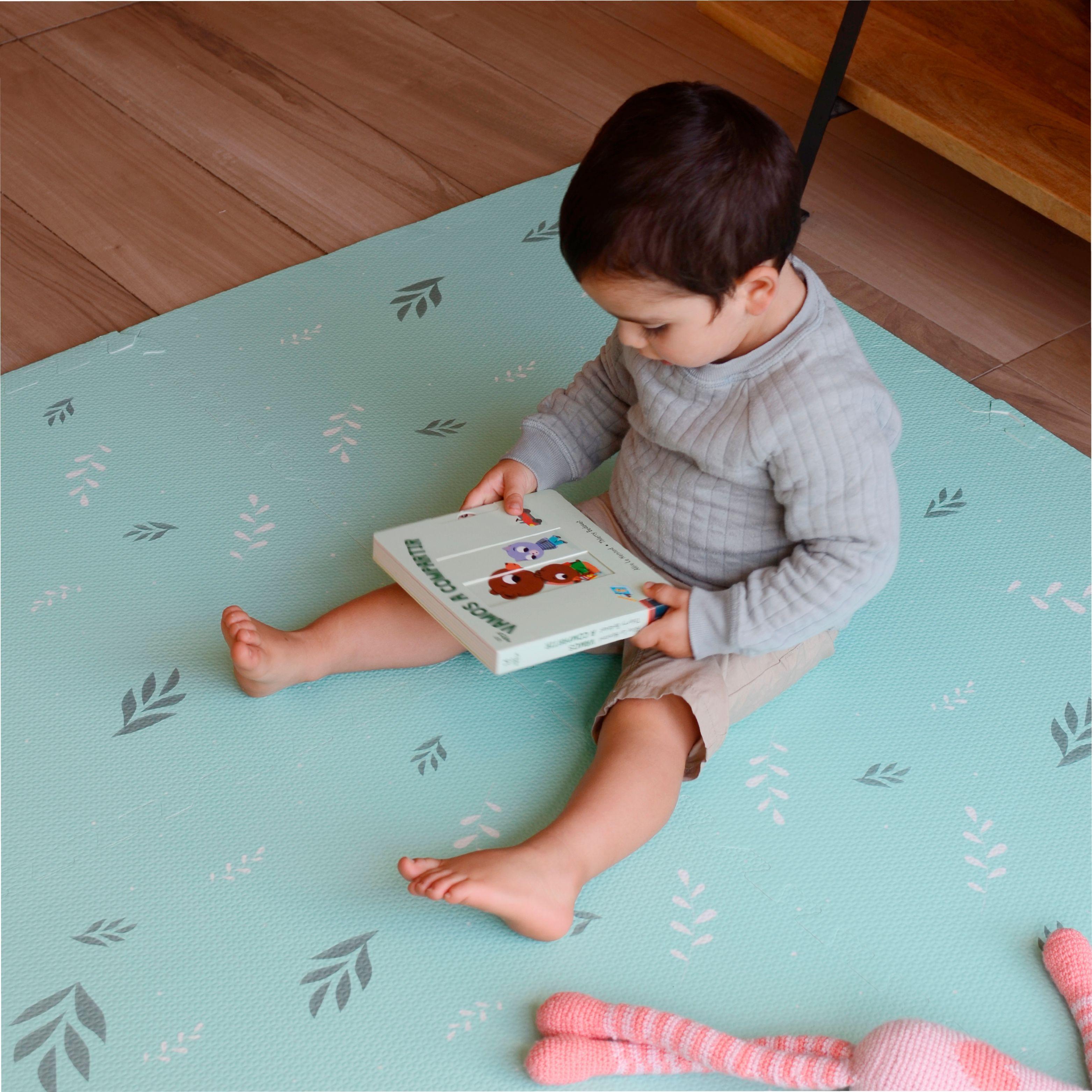 TATAMI GOMA DE EVA 600*600*12mm LEAF MINT-2