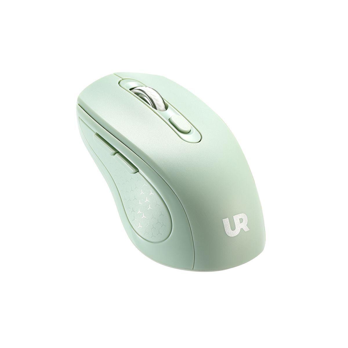 Mouse inalámbrico recargable Verde Menta Urbano-3