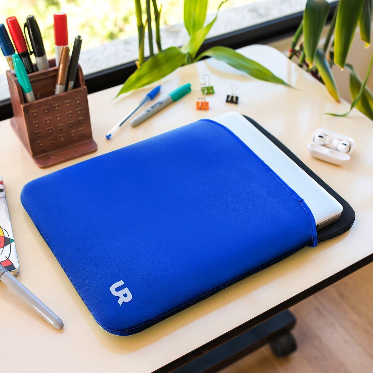 Funda Notebook Reversible Azul Negro 15 pulgadas Urbano-2