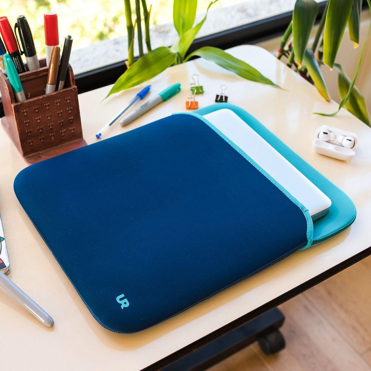 Funda Notebook Reversible Azul Calipso 15 pulgadas Urbano-2