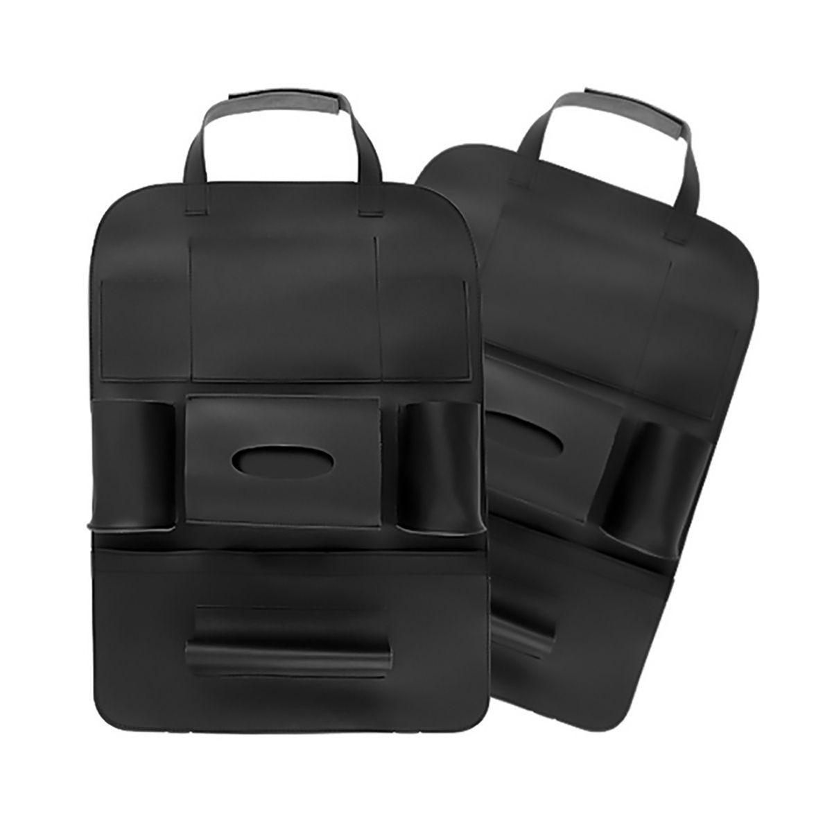 Organizador de asiento trasero para autos Negro-1