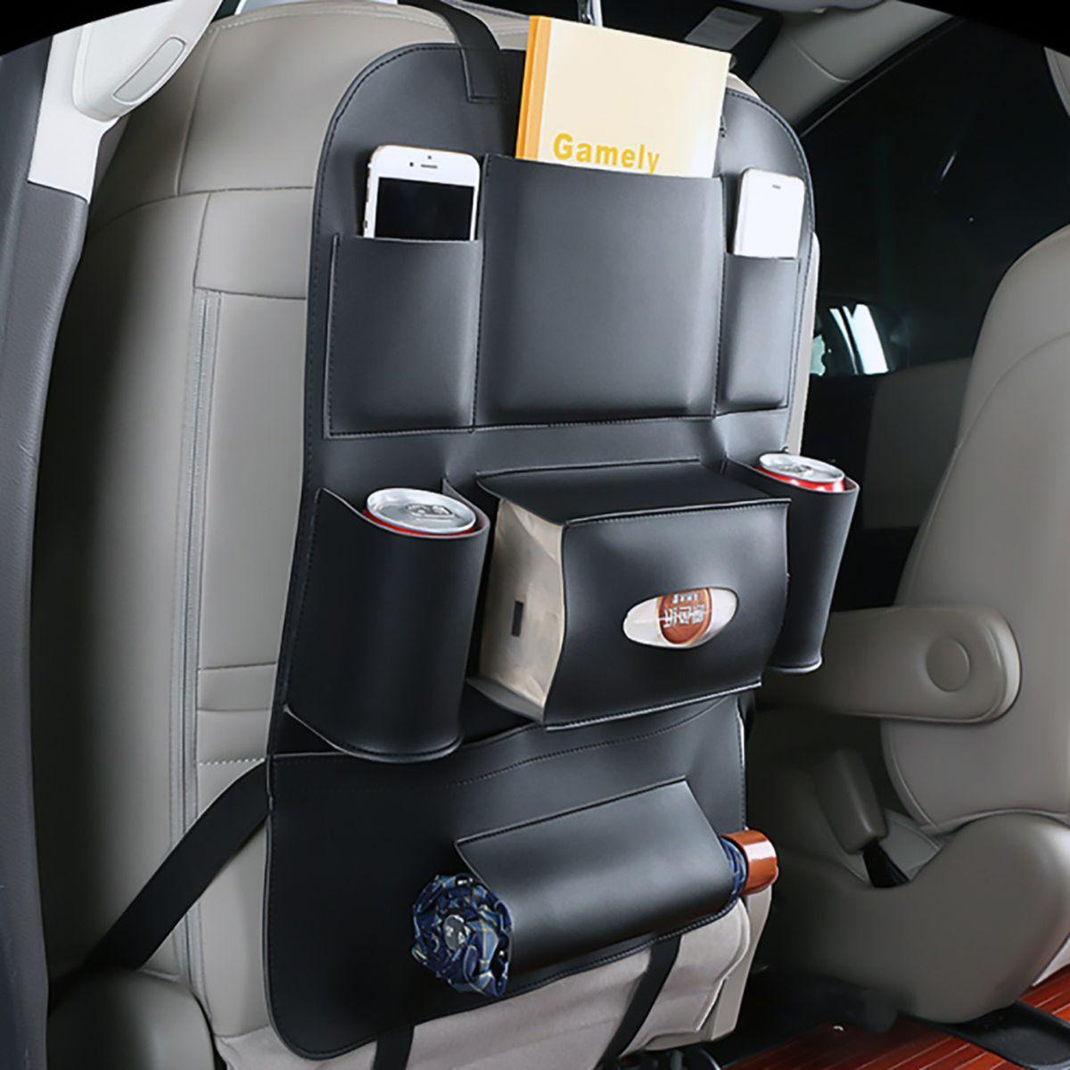 Organizador de asiento trasero para autos Negro-2