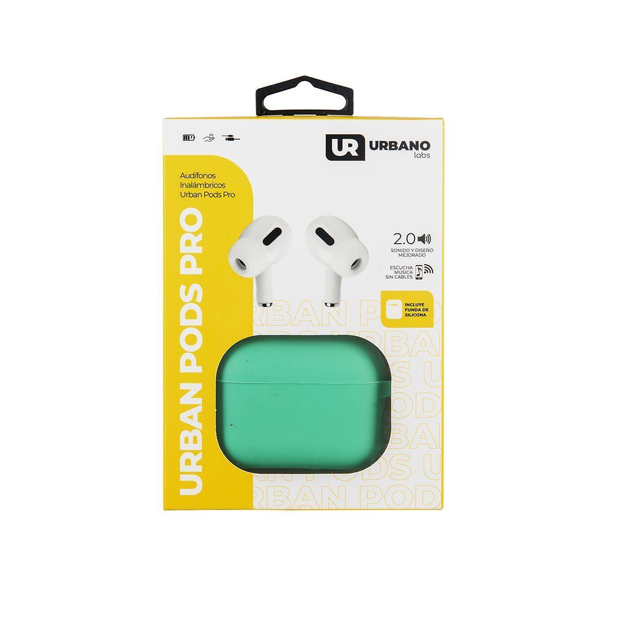 Audífonos inalámbricos UrbanPods Pro TW Funda Verde-4