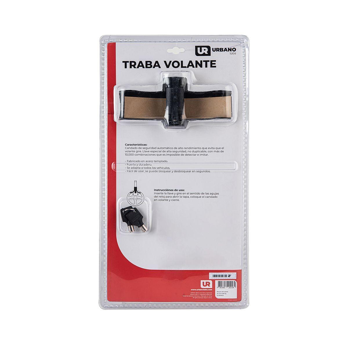 Traba Volantes Seguridad para Auto Amarillo-4