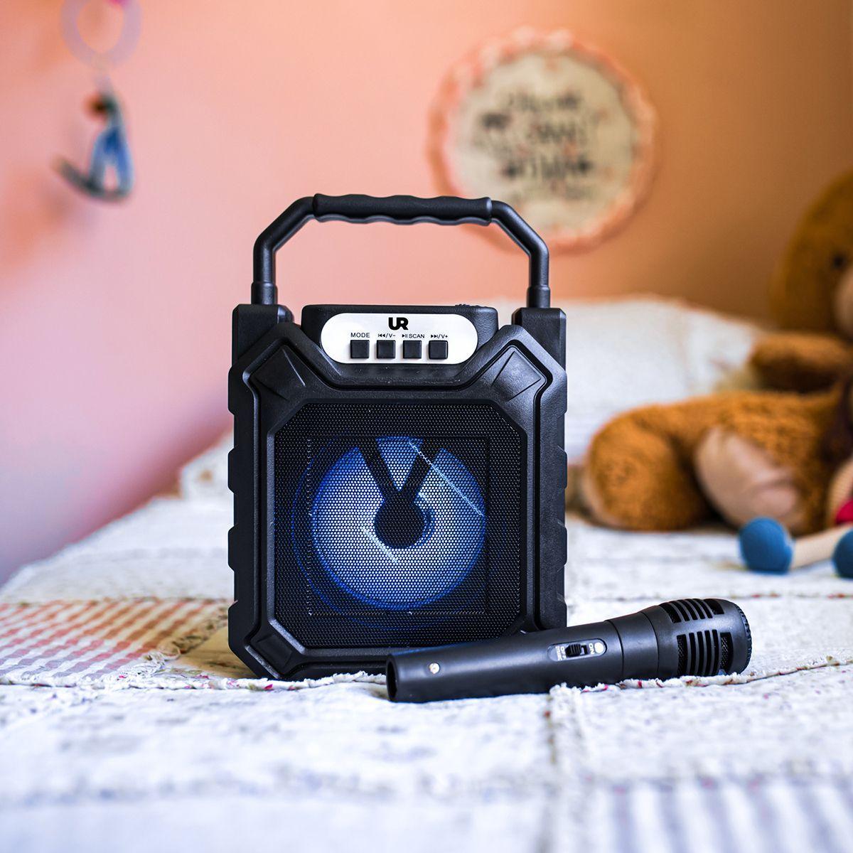 Parlante Karaoke Inalámbrico 4 Pulgadas Con Micrófono Urbano-4