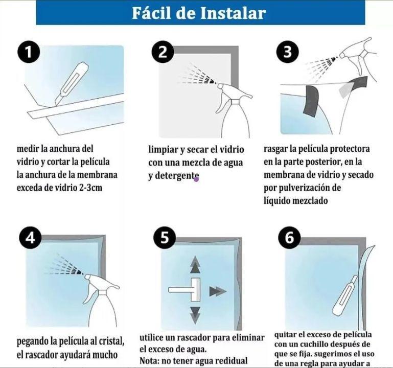Vinilo Espejo Silver Blue para Ventanas 1 52 m x 1 m Privacidad y Control Solar-5