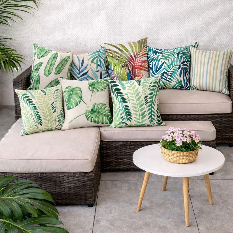 Funda de Coj n 45x45 cm Hojas Tropicales Monstera Intensa-2