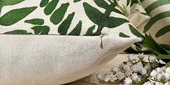 Funda de Coj n 45x45 cm Hojas Tropicales Bot nica Densa-3