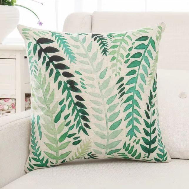 Pack 3 Fundas de Cojín 45x45 cm Hojas Tropicales Botánica Densa-6