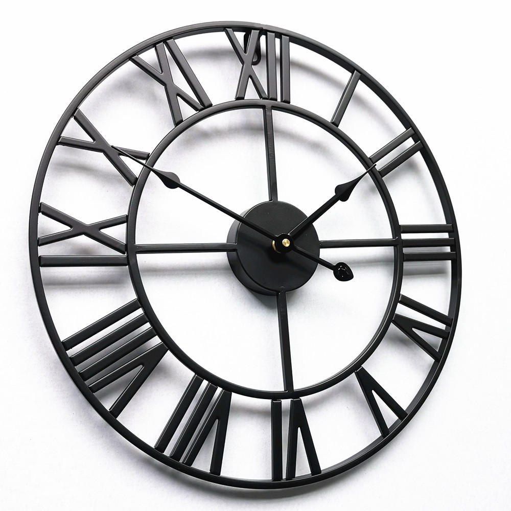 Reloj De Pared Vintage 60 Cm 3d Grande Retro Hierro-0