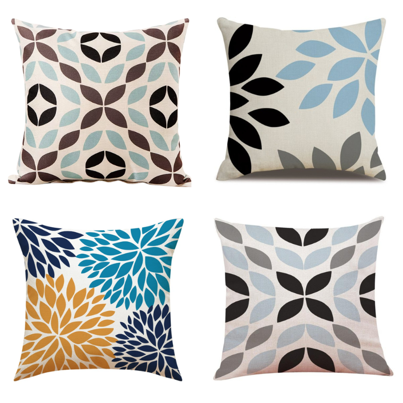 Funda de Cojín Decorativa Petalos Suaves 45x45 cm-1