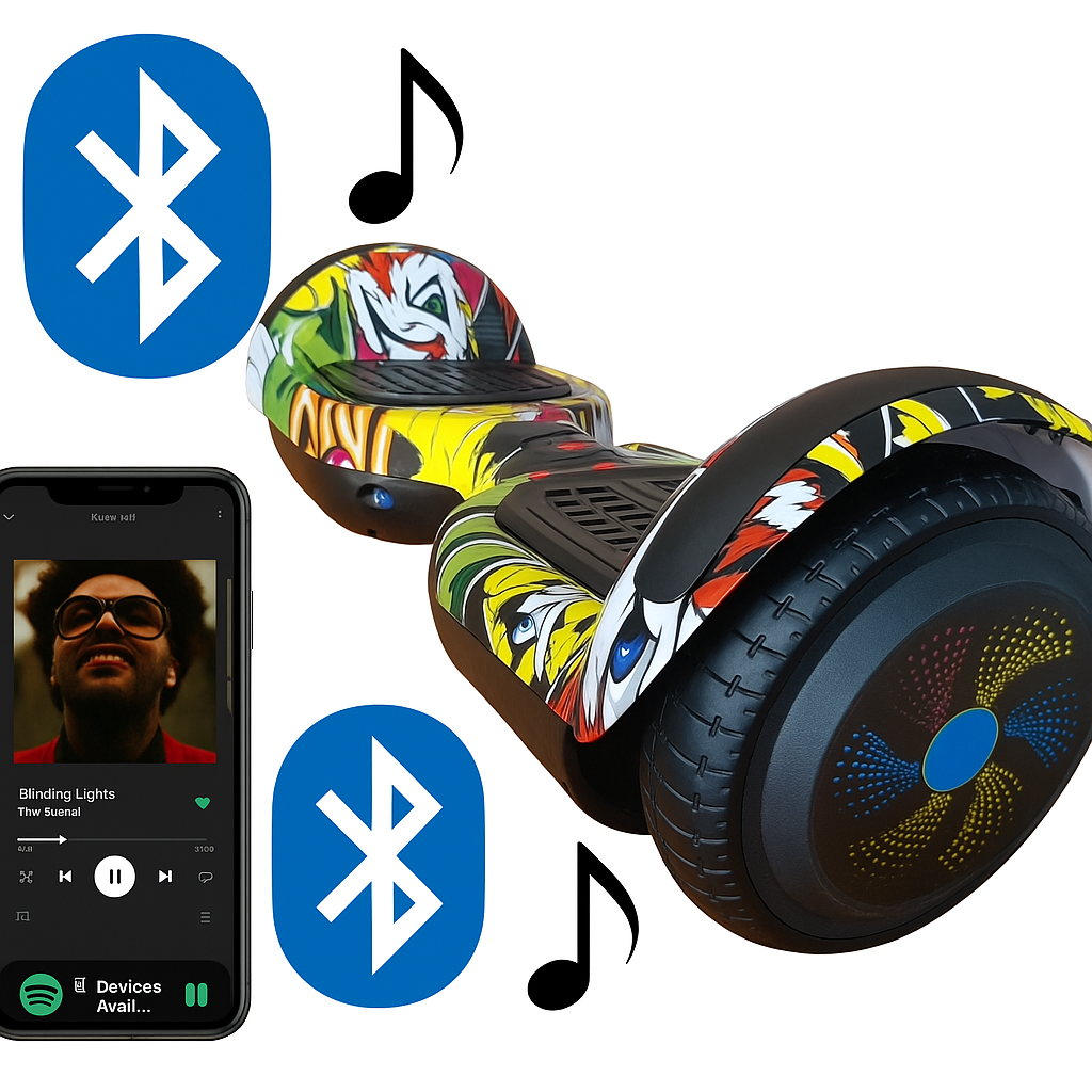 Patineta eléctrica, Hoverboard Bluetooth Bohemian Rhapsody-0