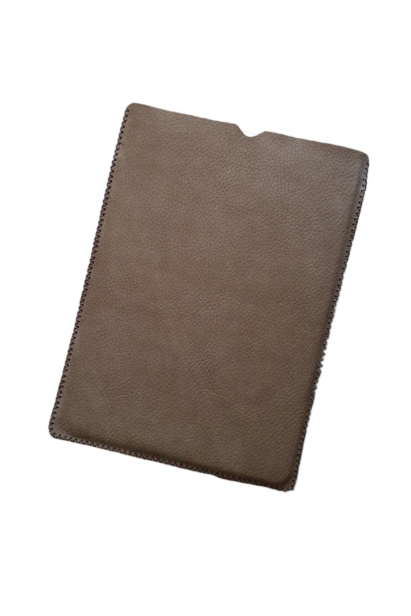 Funda de cuero para notebook 13" color Chocolate-0