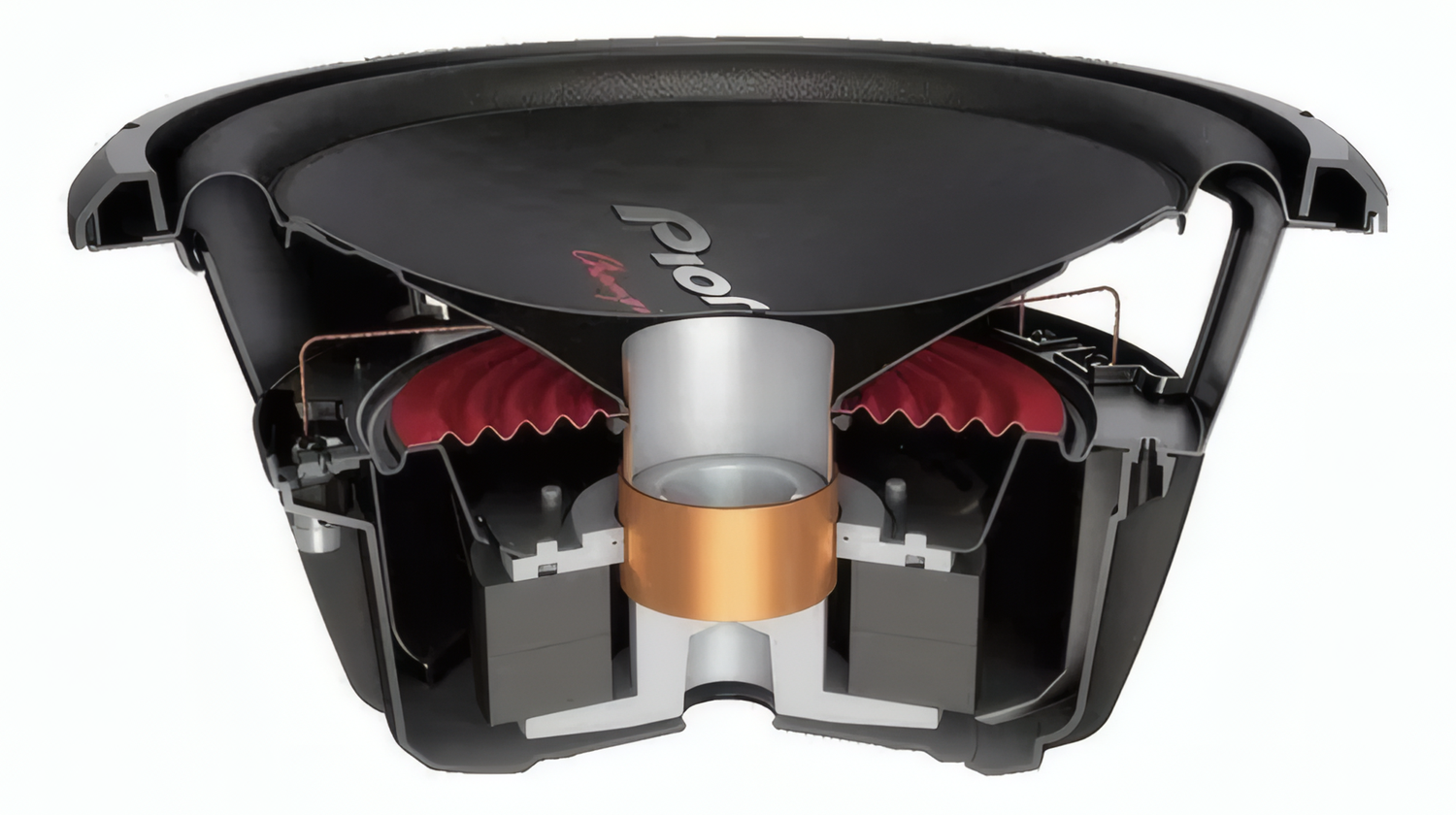 Subwoofer 12" Pioneer TS-W312S4 1600W 500W RMS 1 Bobina-2