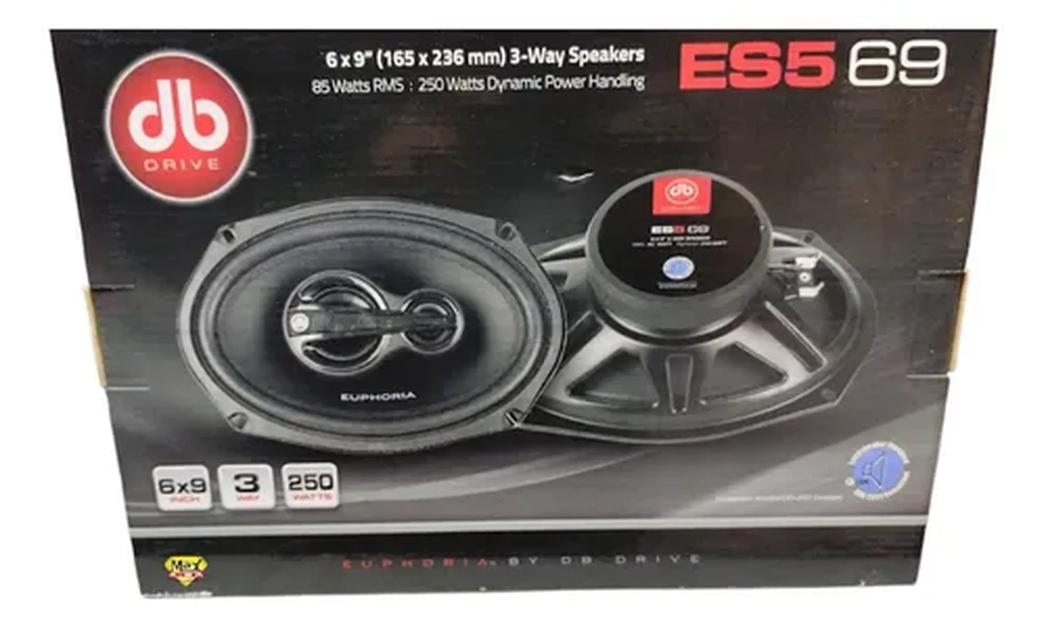 Parlantes 6x9" DB Drive ES5 69 3 Vias 85W RMS 250W MAX-3