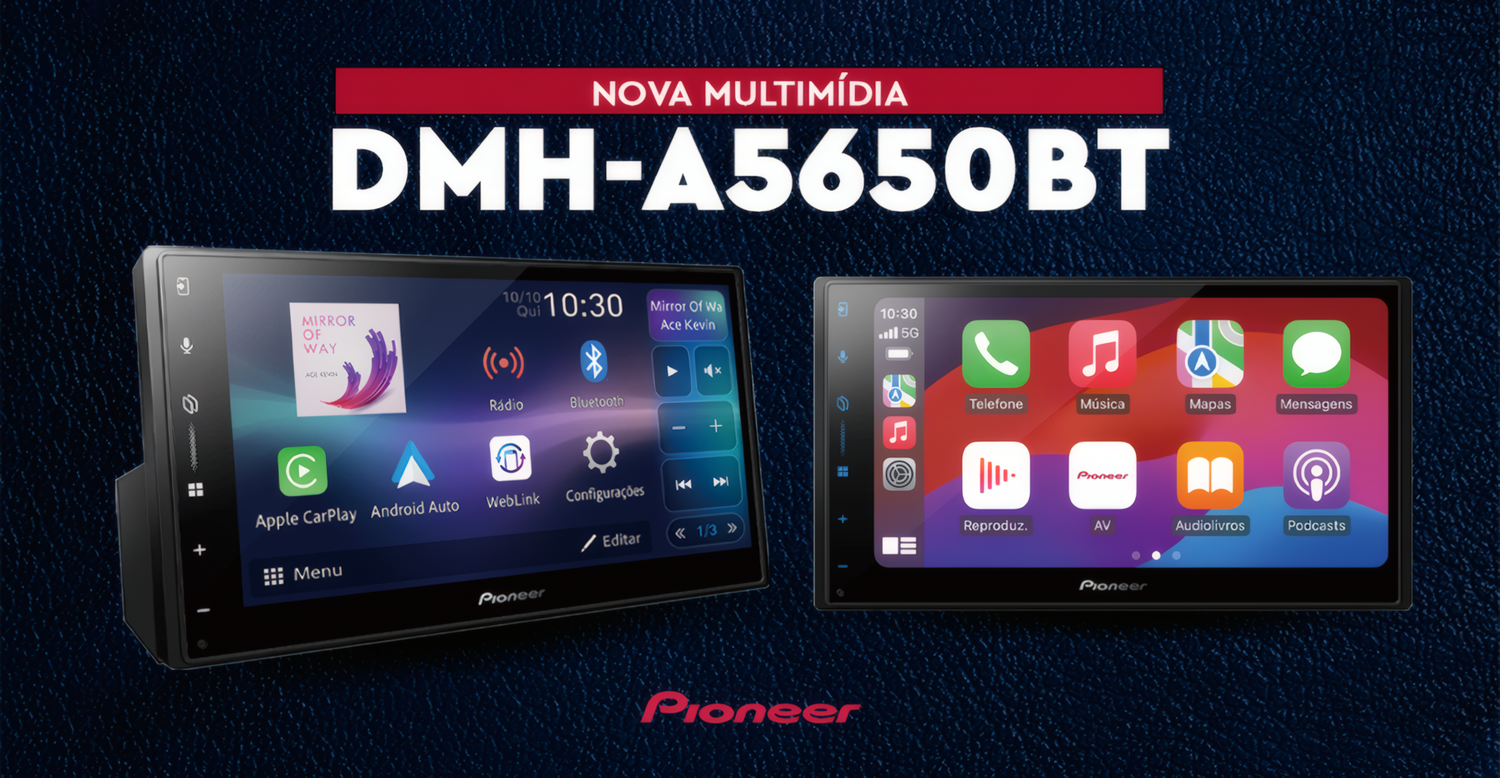 Radio 6.5 Pioneer DMH-A5650BT Carplay Android Auto Inalambri-9