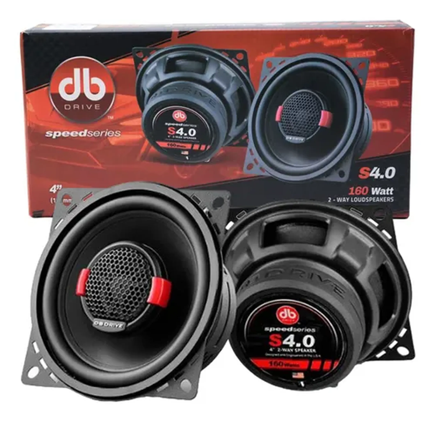 Parlantes 4 Pulgadas DB Drive S4.0 2 Vias 55W RMS 160W Max-7