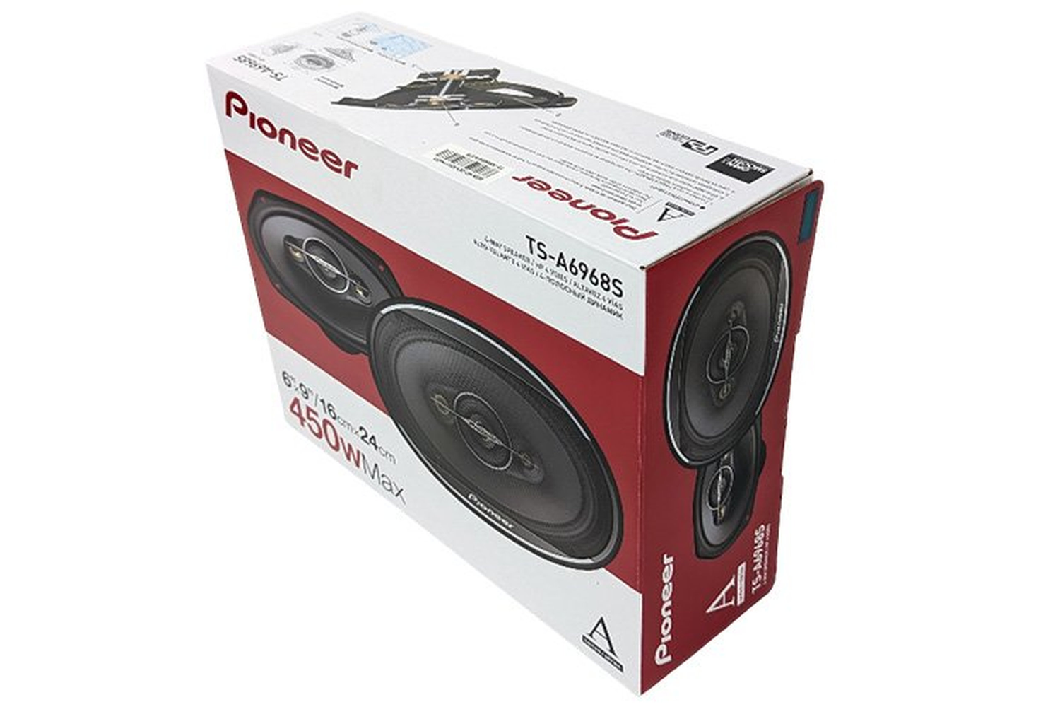 Parlantes 6x9" Pioneer TS-A6968S 4 Vias 90W RMS 450W MAX-9