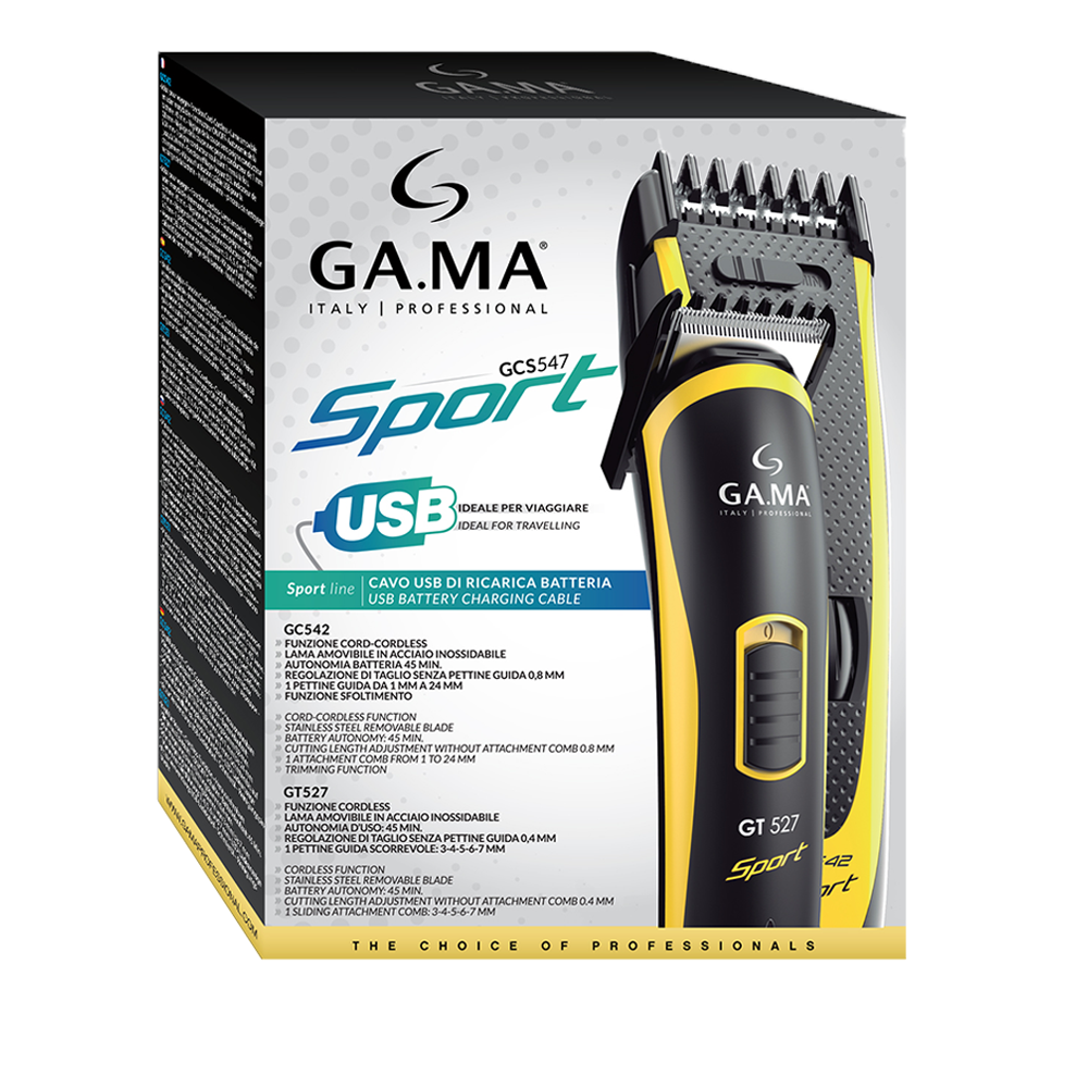 Pack Cortapelos Gama Clipper Gc542 + Trimmer Gt527 Sport Usb-6