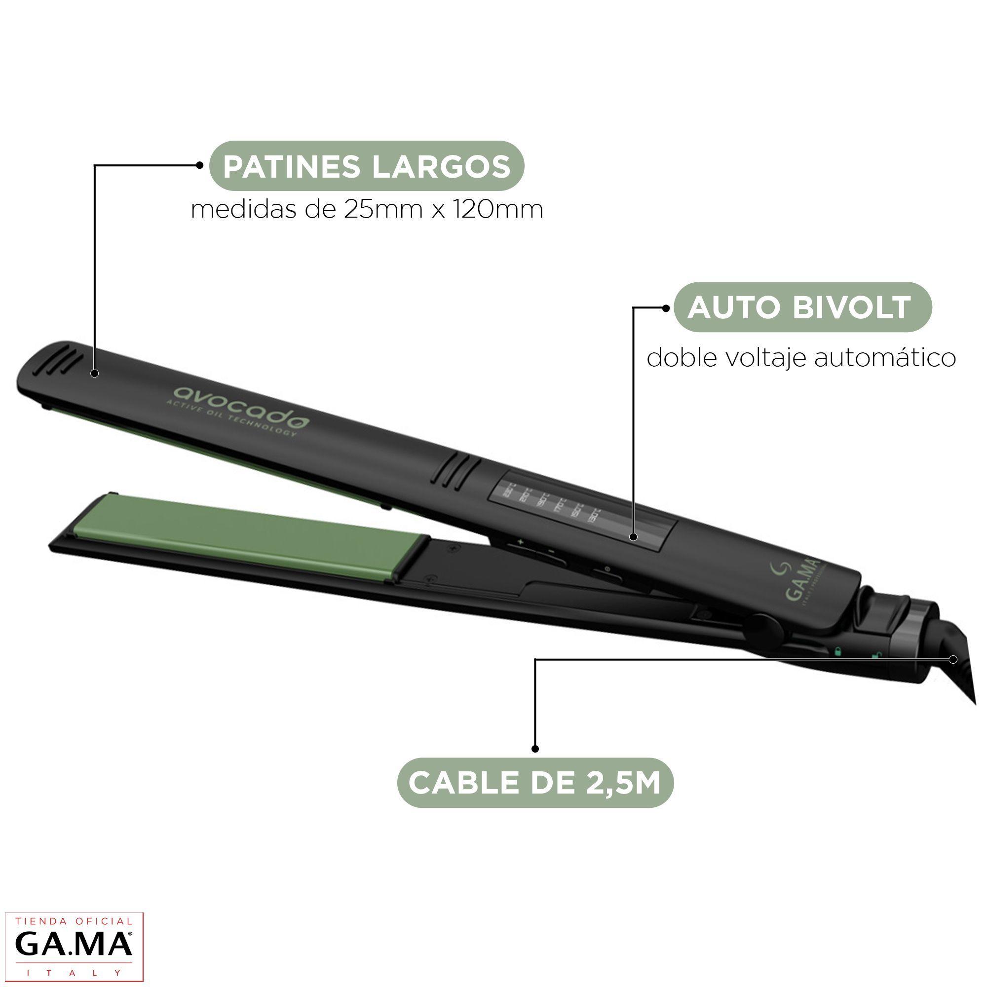 Plancha Alisadora Gama Elegance Led Avocado Essential Oil-2