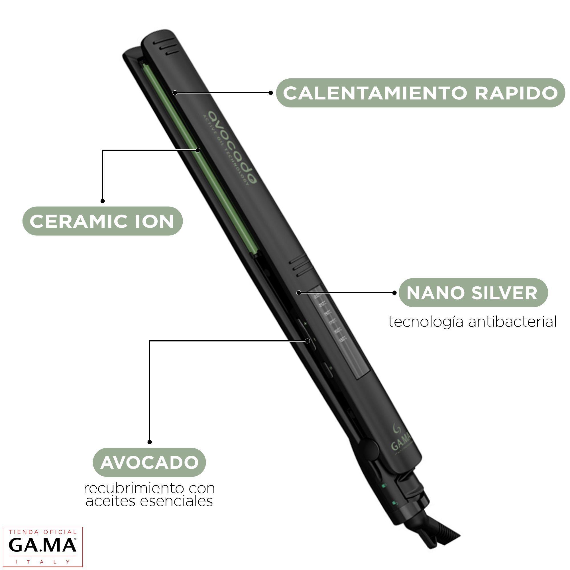 Plancha Alisadora Gama Elegance Led Avocado Essential Oil-3