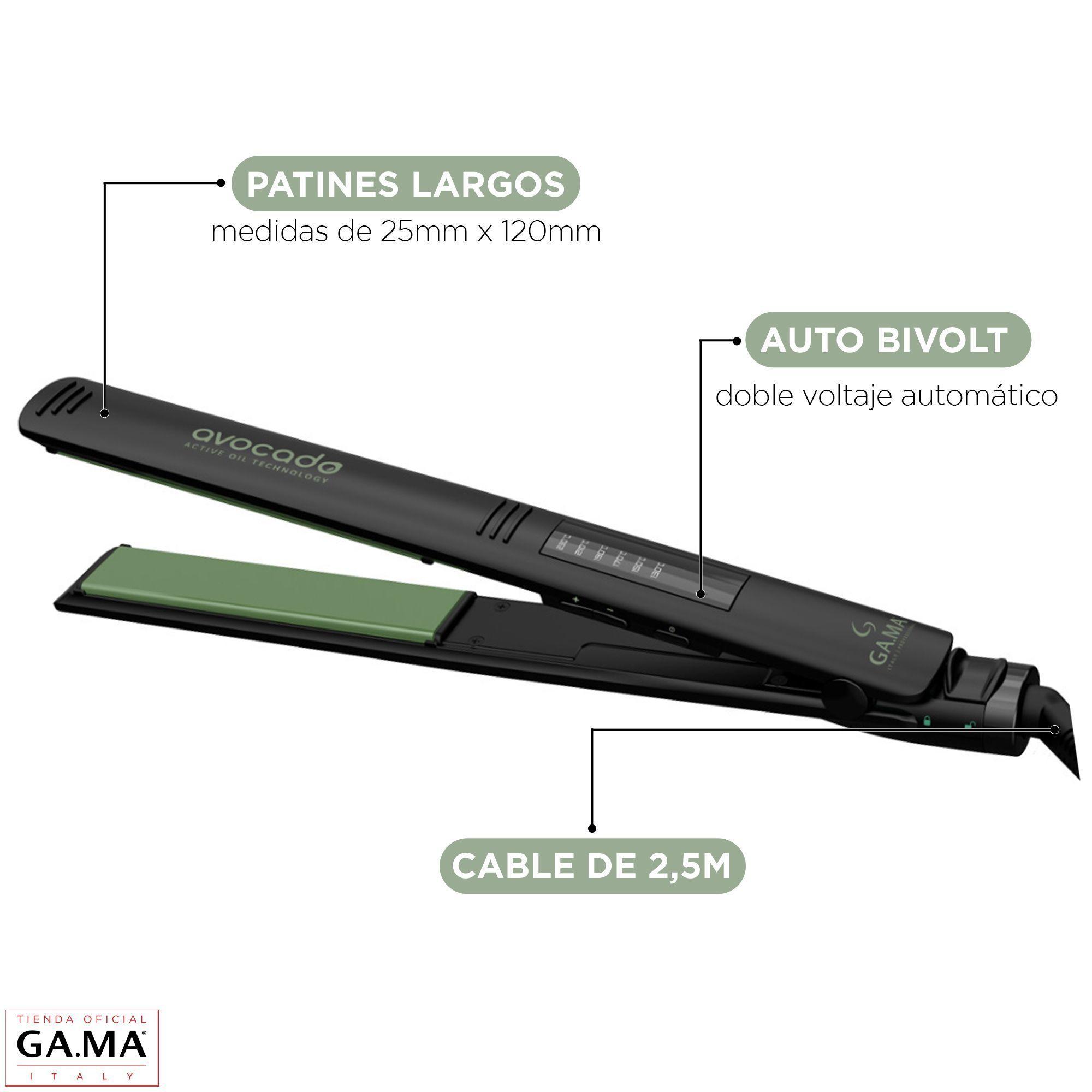Plancha Alisadora Gama Elegance Led Avocado Essential Oil-2